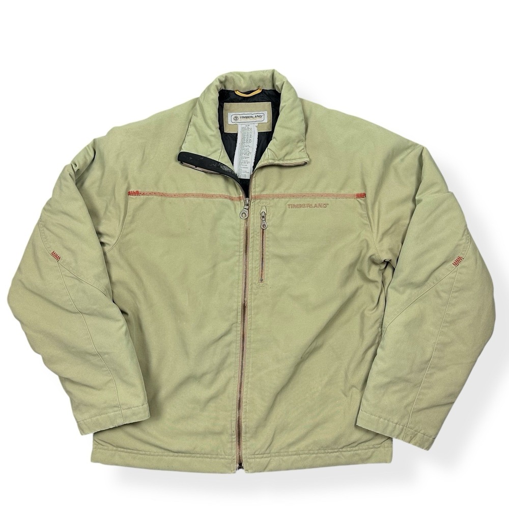 VTG Timberland Outdoor Performance Nylon Insulated Work Jacket‎ Small **Read
